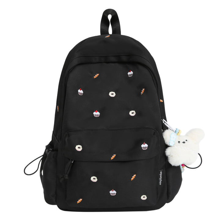 Playful backpack with unique back pattern appliqués Stornfield