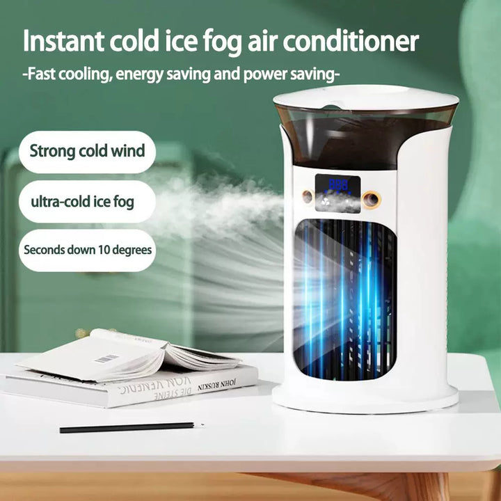 Unisex one size compact USB humidifying air circulation tower fan with LED display Stornfield