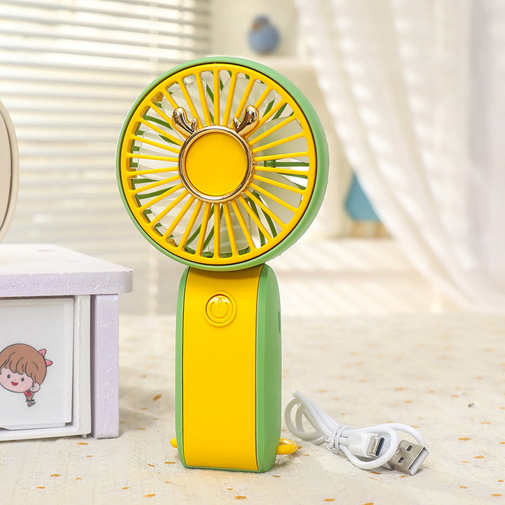 Ladies Portable Hand Fan in Cheerful Animal Design Stornfield