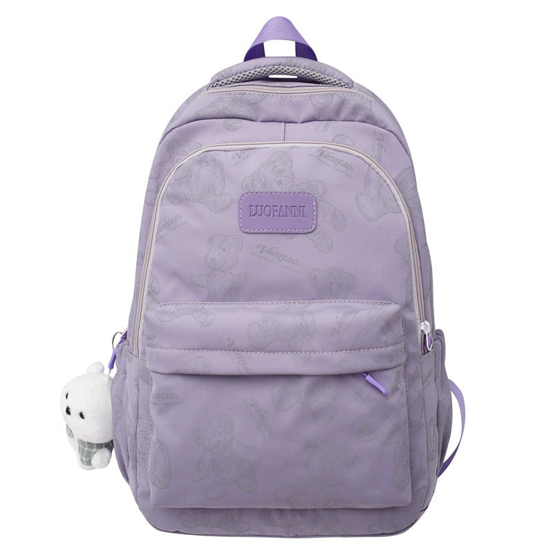 Backpack Made of Durable Nylon with Cute Bear Pattern Stornfield