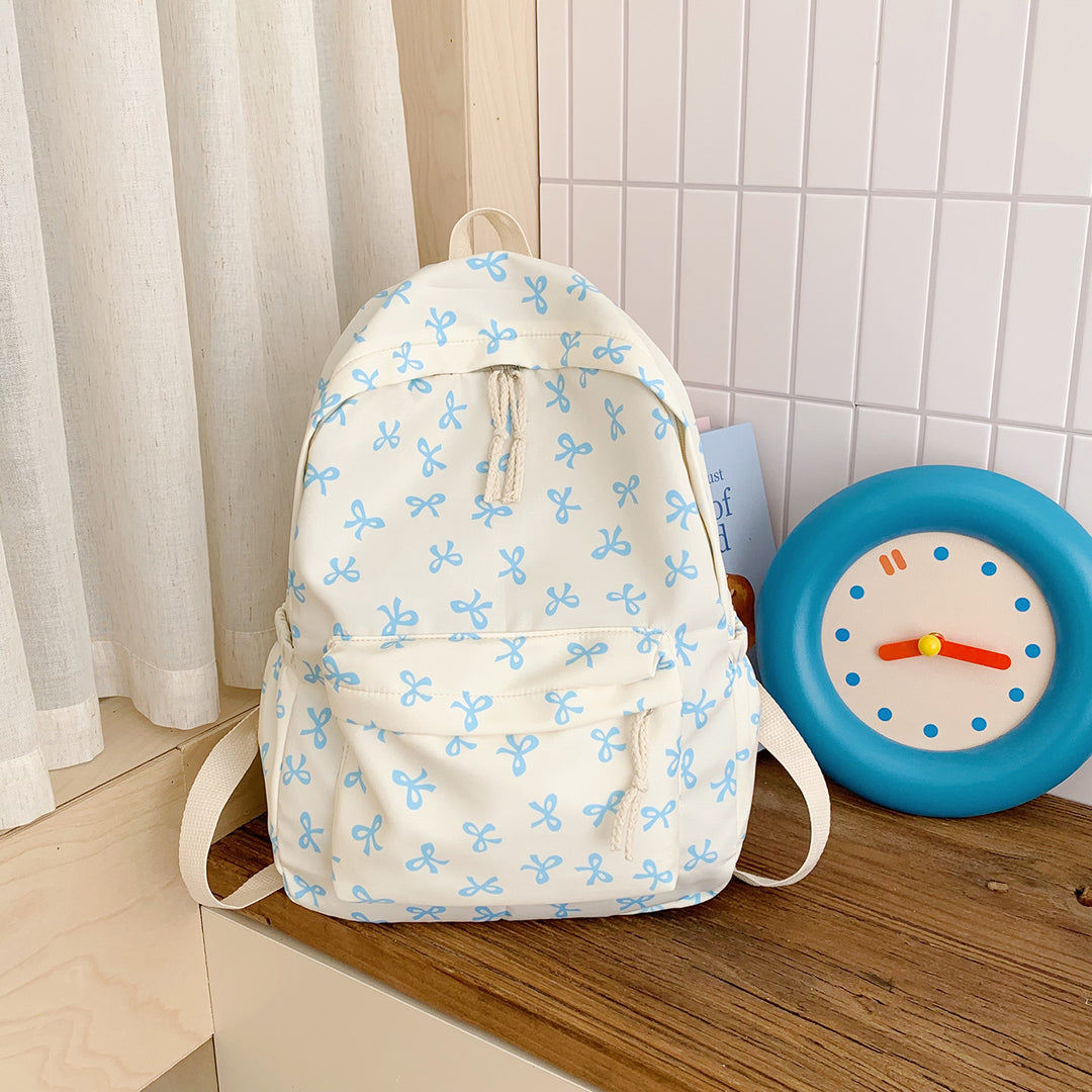 Backpack with Creative Bow Motif and Thoughtful Storage Spaces Stornfield