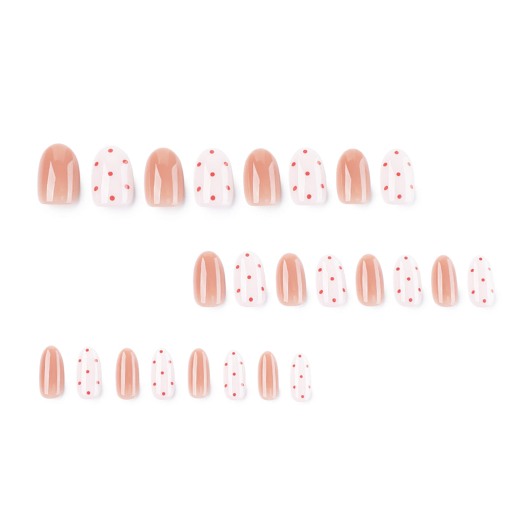 Artistic Nail Art with Delicate Dots and Gradient Stornfield