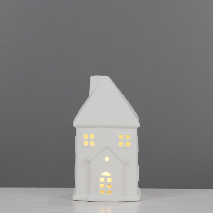 Decorative House-Shaped Ceramic Night Light Stornfeild