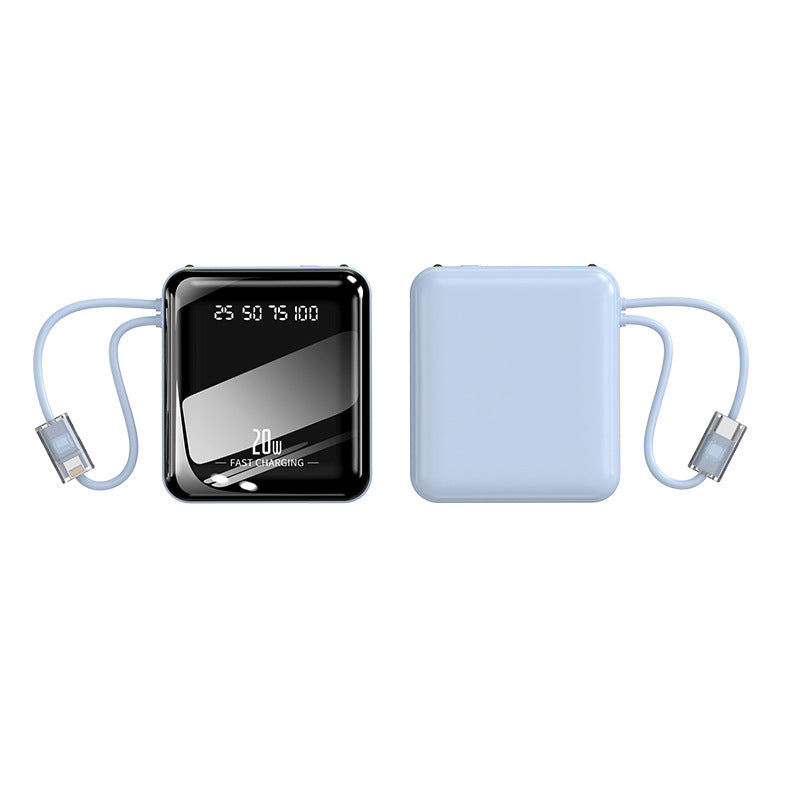 portable fast power bank with integrated charging cable and digital display Stornfield