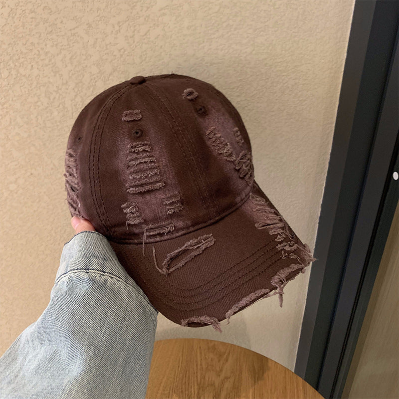 Women's Distressed Cotton Baseball Cap Stornfield 1784270737
