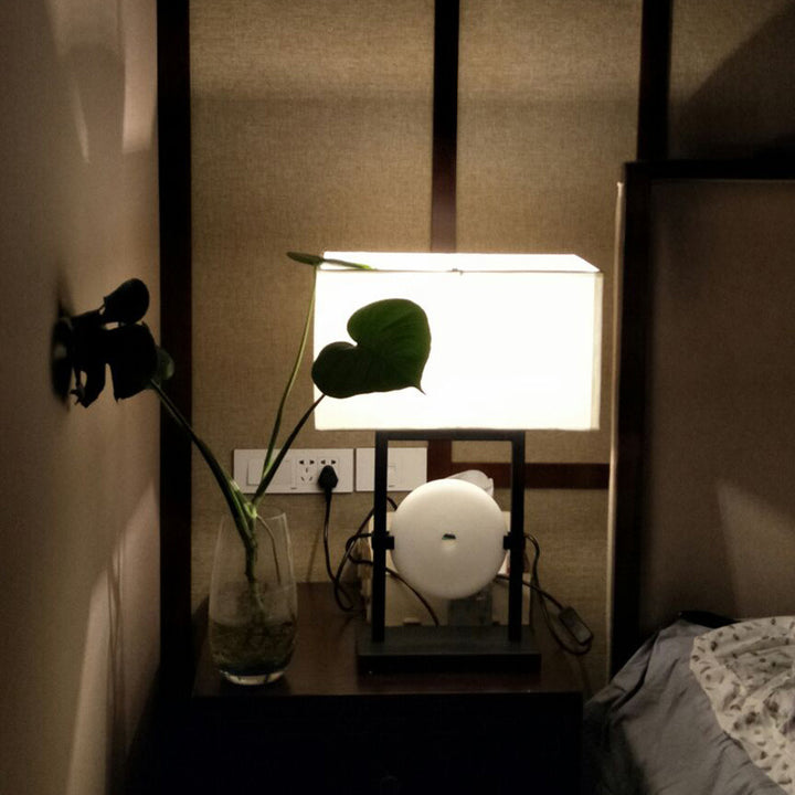 Contemporary Table Lamp with Elegant Geometric Design