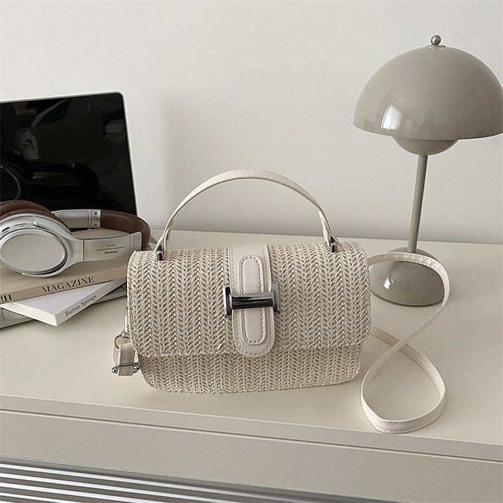 Woven Handbag with Adjustable Strap