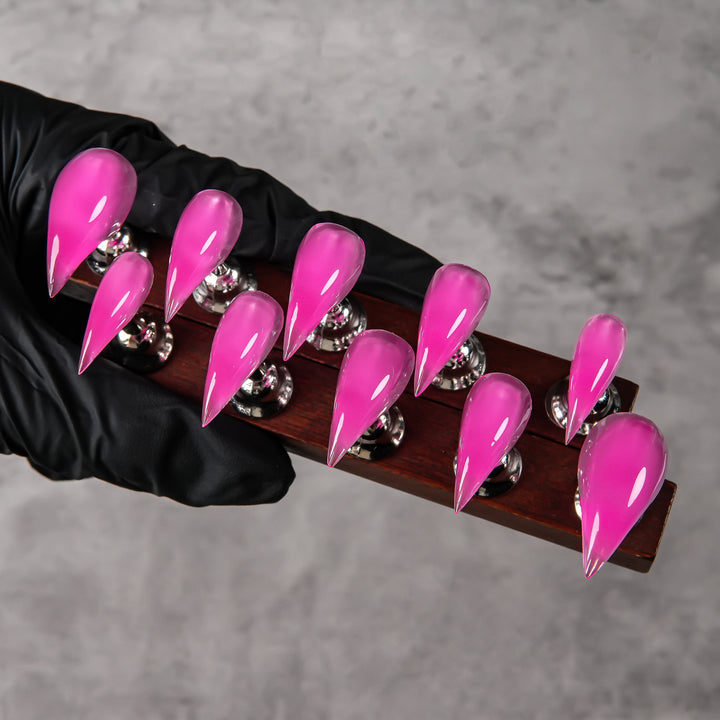 Stiletto Press-On Nail Set with Glossy Finish