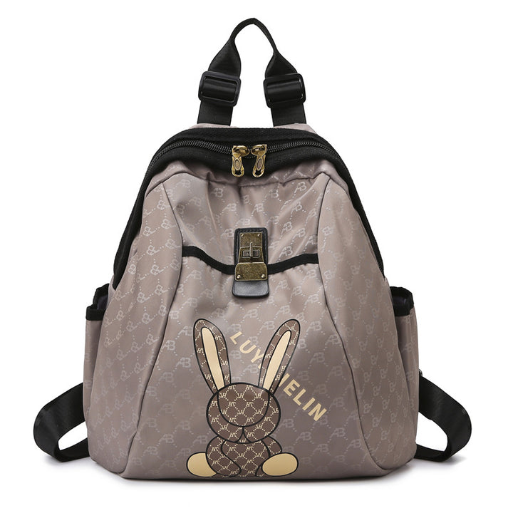 Cute Bunny Print Backpack Stornfield