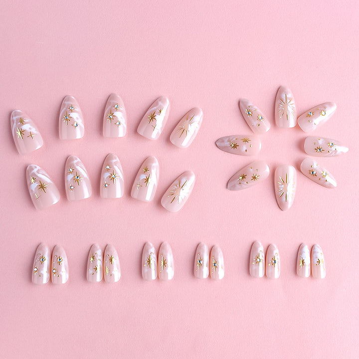 Decorative Nail Art Set with Luxury Metallic Accents Stornfield