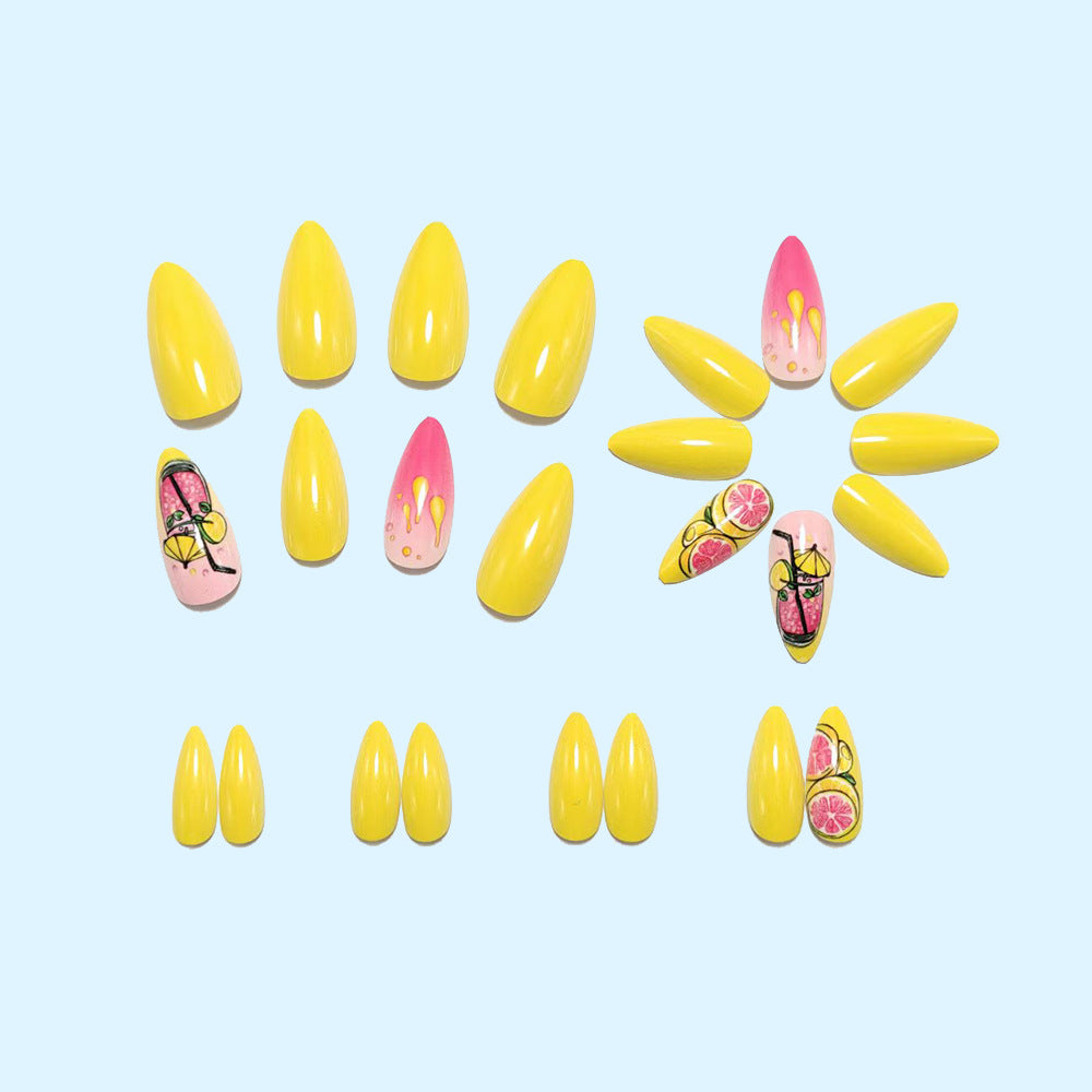 Creative nail art design with fruit motifs Stornfield
