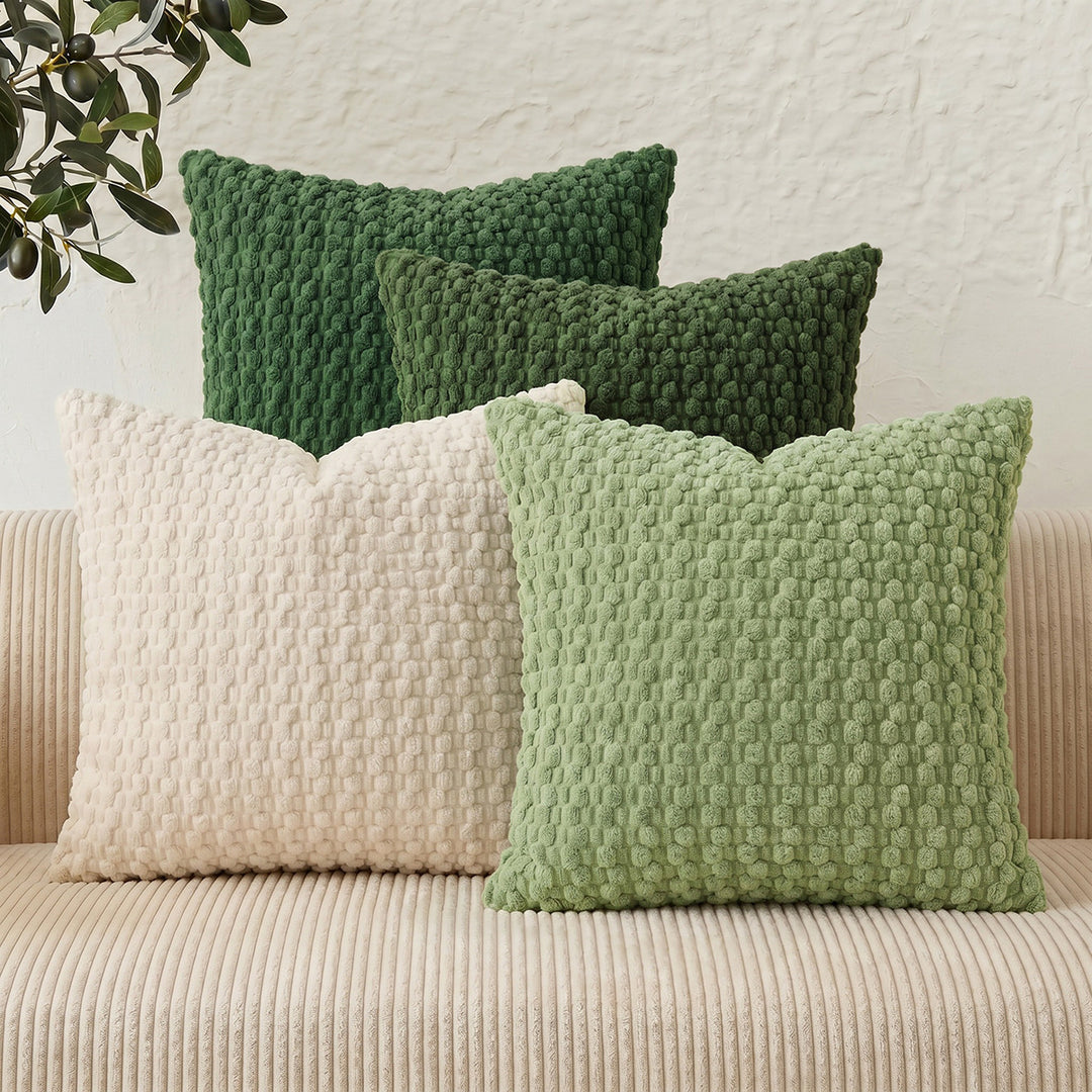 Decorative Textured Chenille Throw Pillow Cover