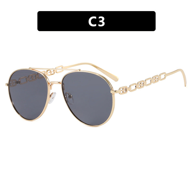 Women's striking sunglasses with luxurious chain detail and polarized lenses Stornfield