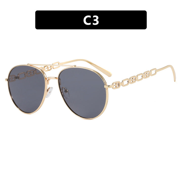 Women's striking sunglasses with luxurious chain detail and polarized lenses Stornfield