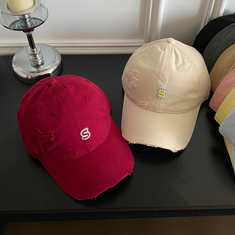 Unisex Distressed Embroidered Baseball Cap Stornfield