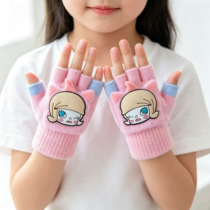 Cute Cartoon-Themed Fingerless Gloves Stornfield