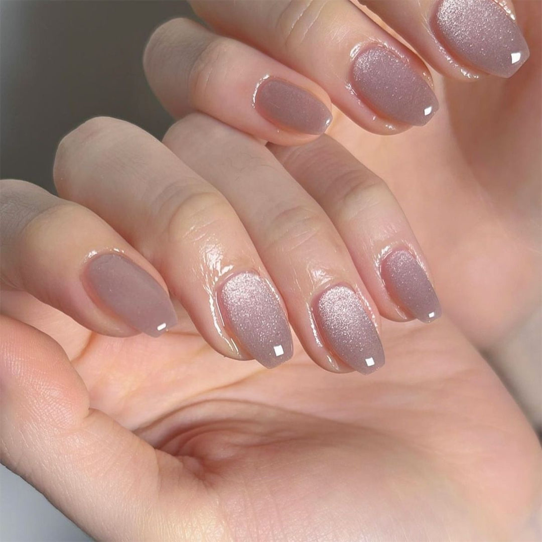 Glamorous artificial nail set with glitter and glamour accents Stornfield