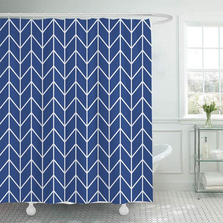 Modern Geometric Shower Curtain Stornfield