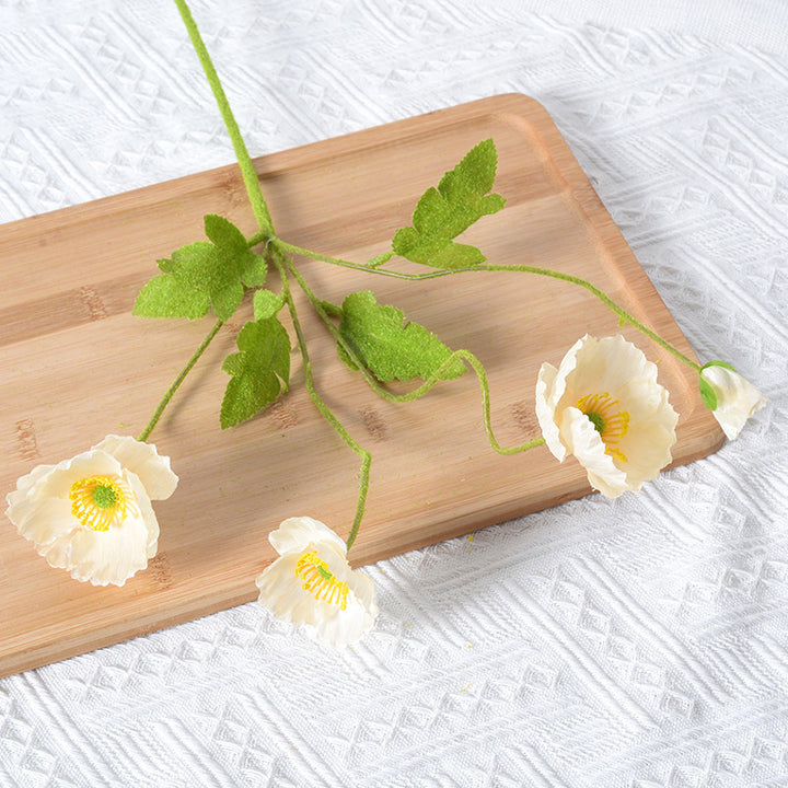 Artificial Poppy Floral Stem