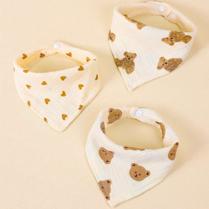 Soft Cotton Baby Bandana Bib Set Stornfield