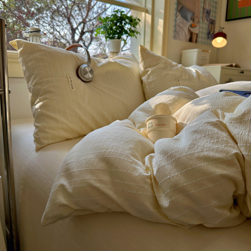 Elegant Textured Bedding Set