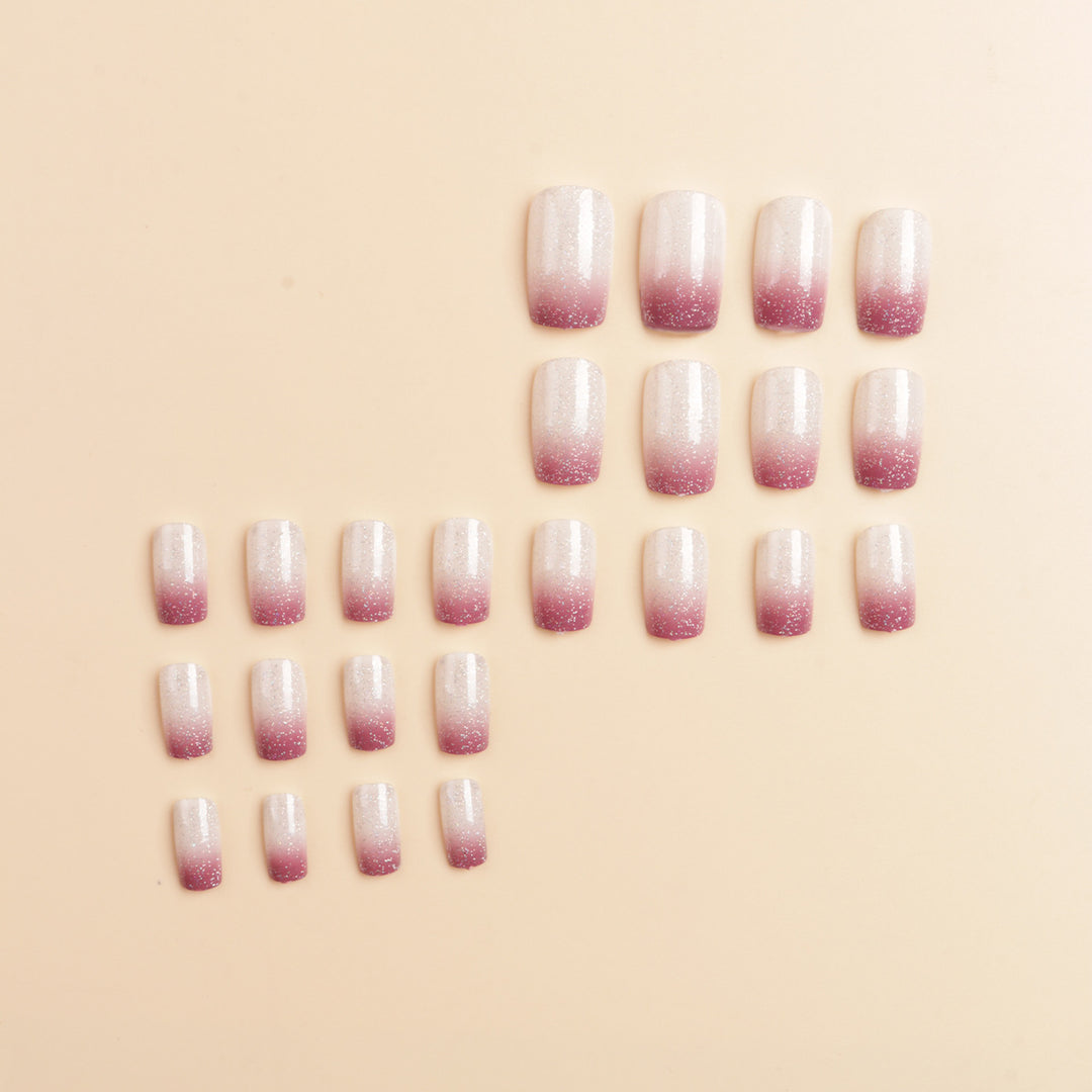 Ombre Glitter Acrylic Nail Extensions Stornfield