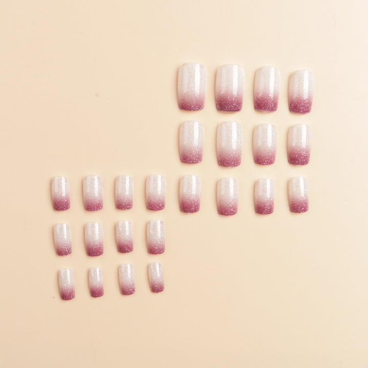 Ombre Glitter Acrylic Nail Extensions Stornfield