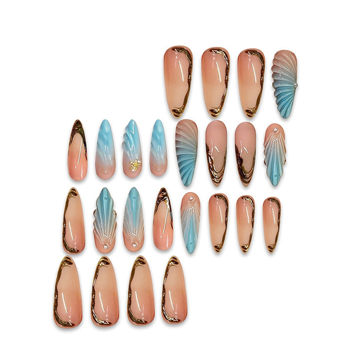 Artistic Sculpted Press-On Nail Set Stornfield