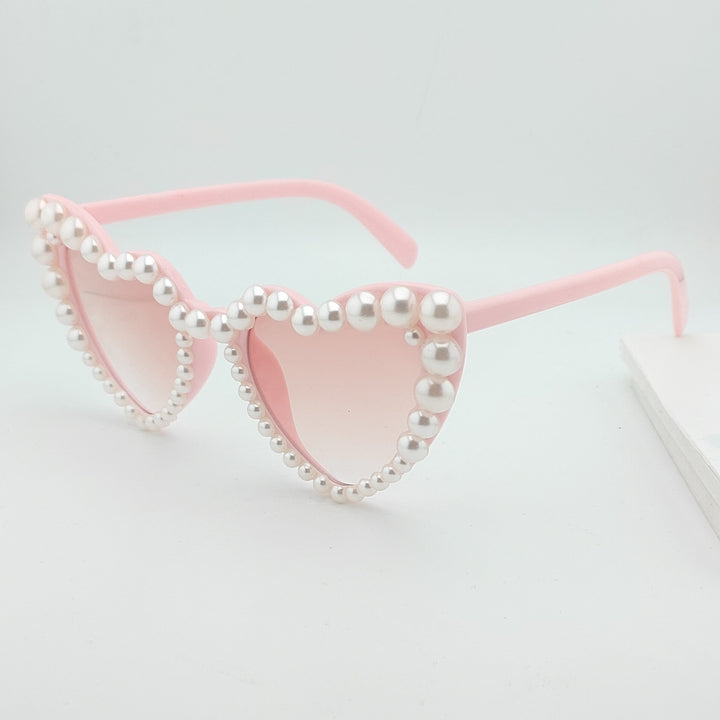 Heart-Shaped Pearl-Accented Sunglasses Stornfield