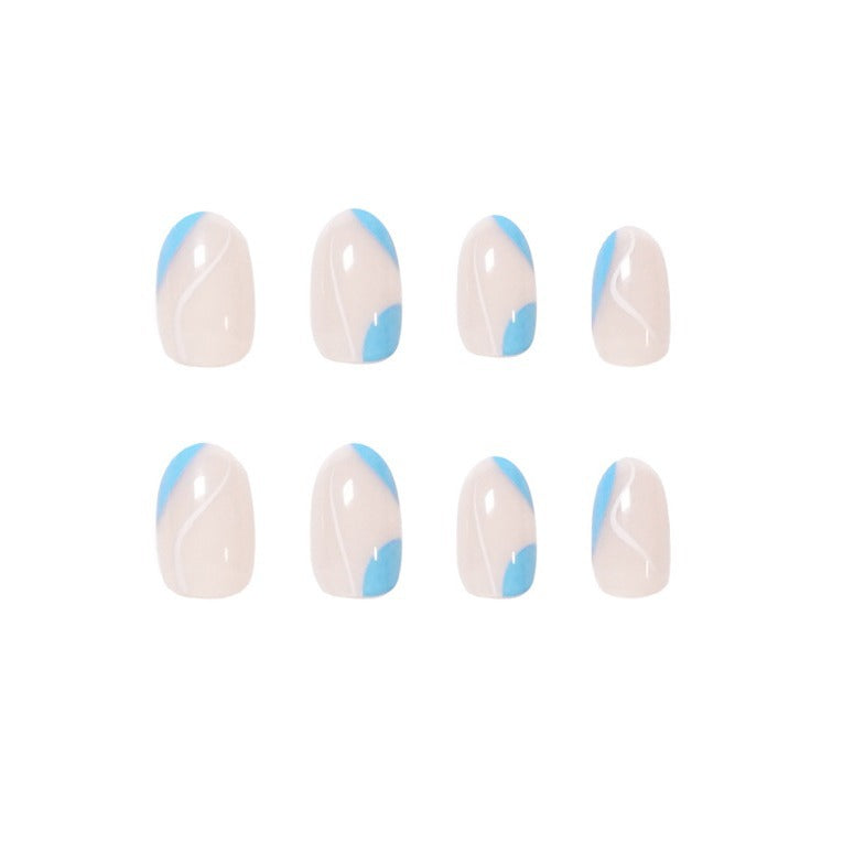 Trendy Nail Art with Modern Wave Pattern Stornfield
