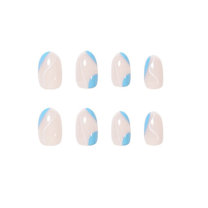 Trendy Nail Art with Modern Wave Pattern Stornfield