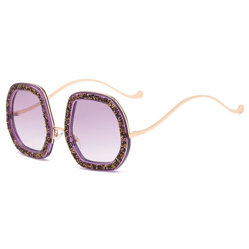 Ladies extravagant sunglasses with sparkling frame Stornfield