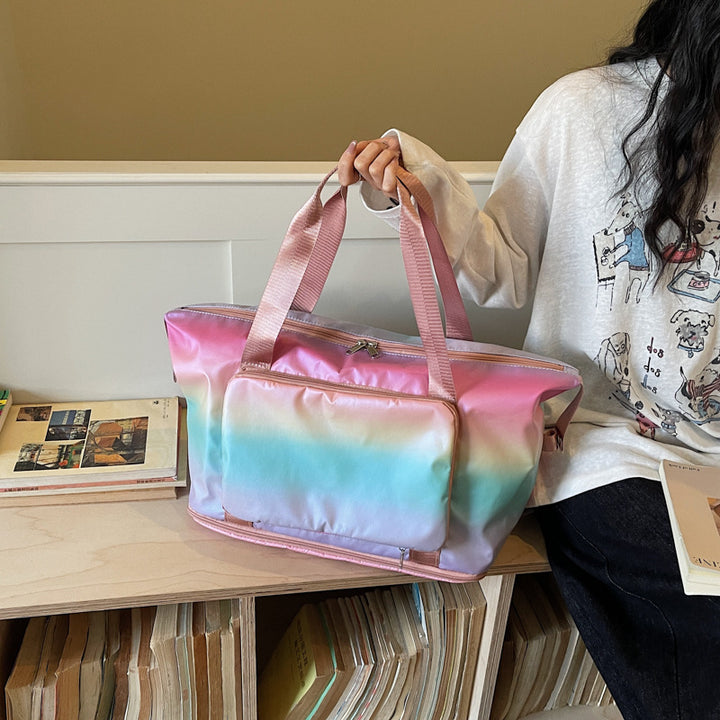 Color Block Travel Duffle Bag Stornfield