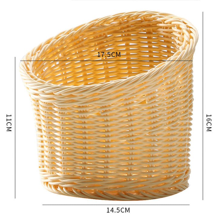 Handcrafted Natural Wicker Storage Basket Stornfield