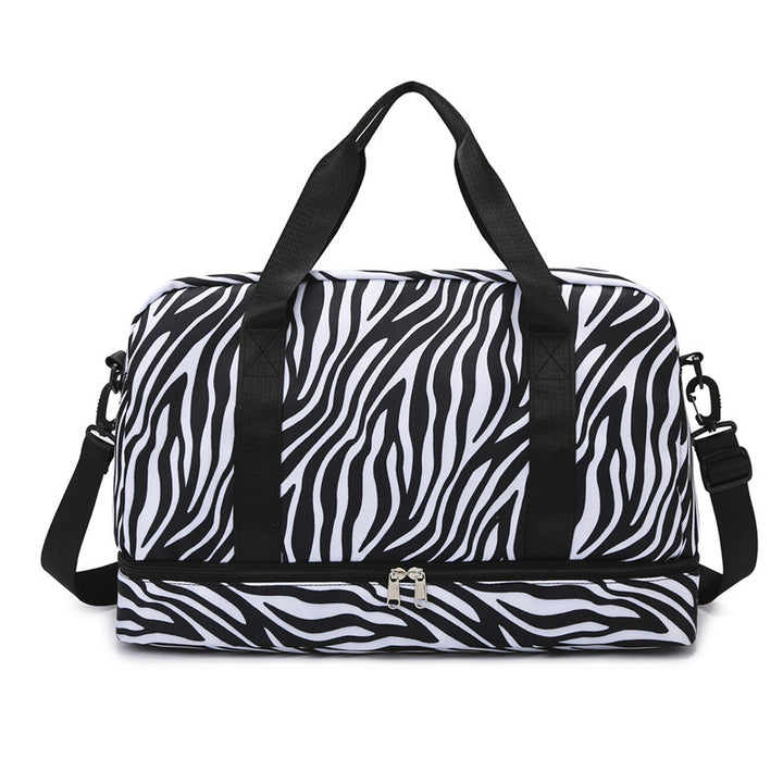 Stylish Zebra Print Travel Duffel