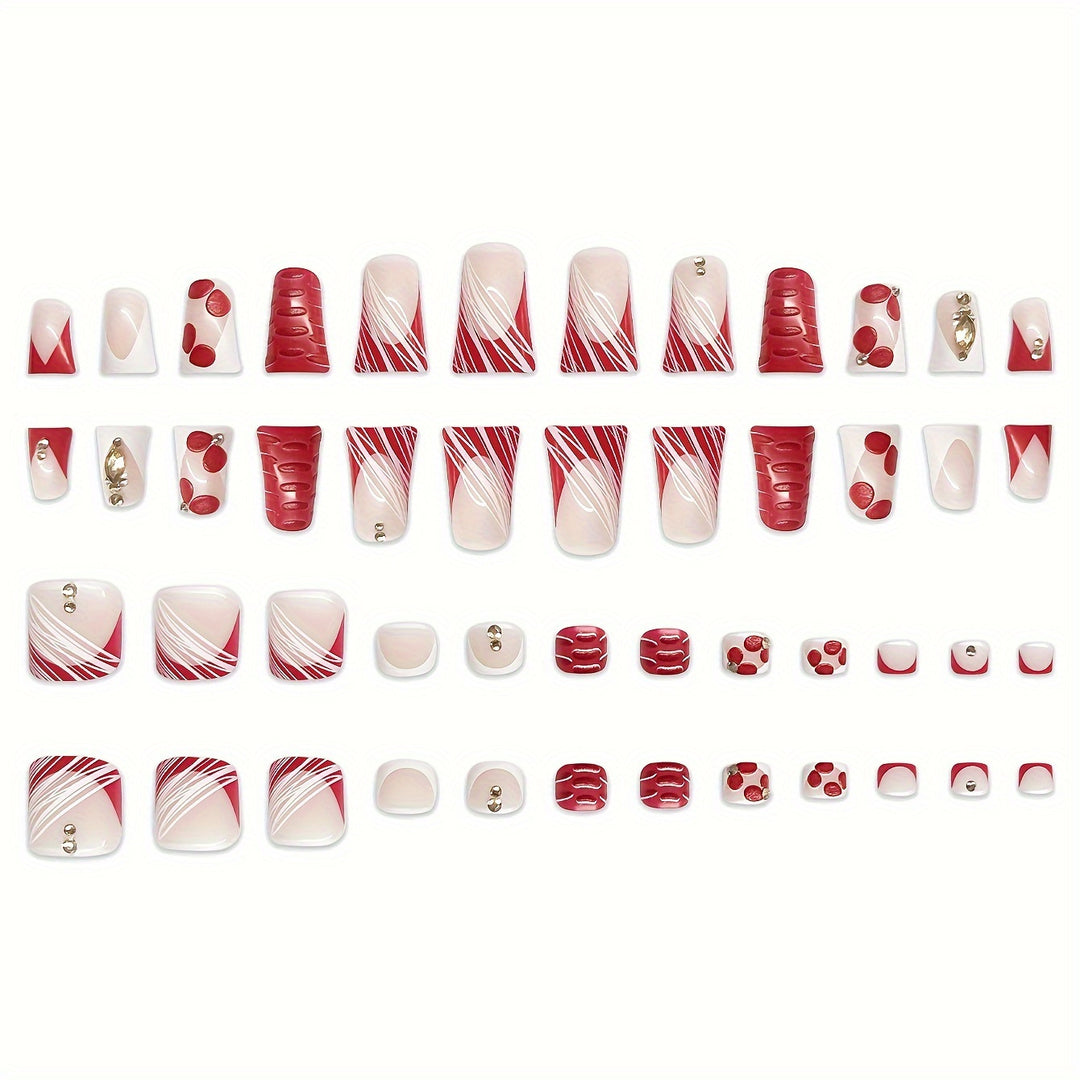 Decorative Rhinestone Pedicure Set Stornfield
