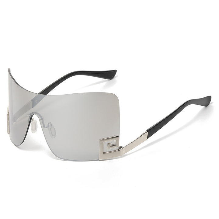 Women's Oversized Shield Sunglasses with Extravagant Design Stornfield