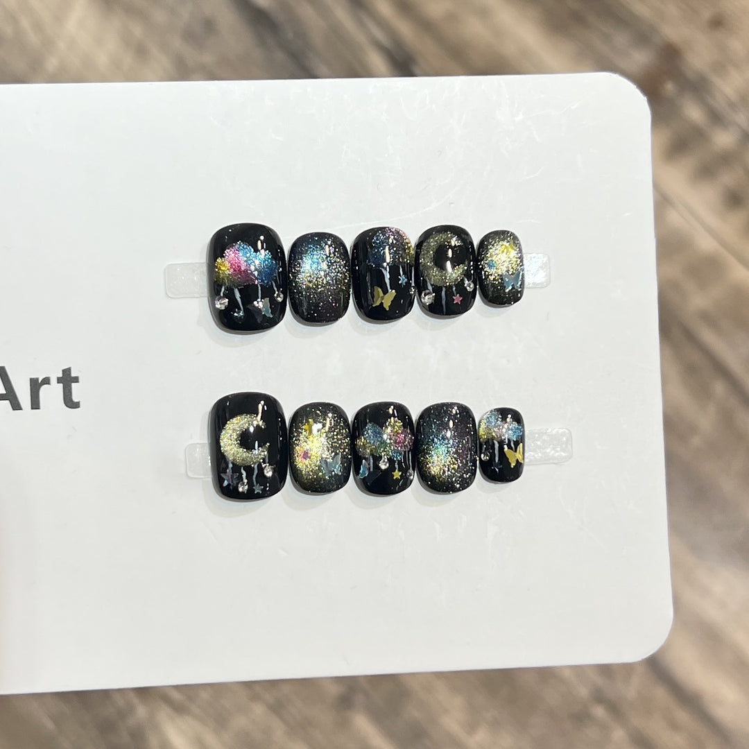 Galaxy-Themed Nail Art Set Stornfield