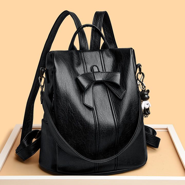 Stylish Bow-Accented Backpack Stornfield