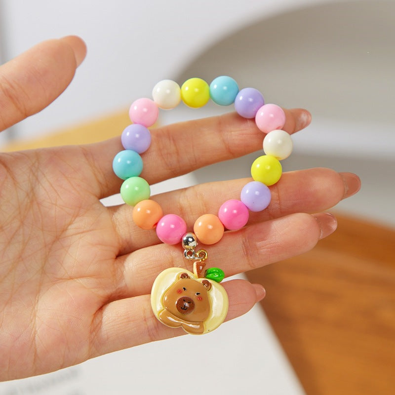 Colorful children's bracelet with crafted pendant Stornfield