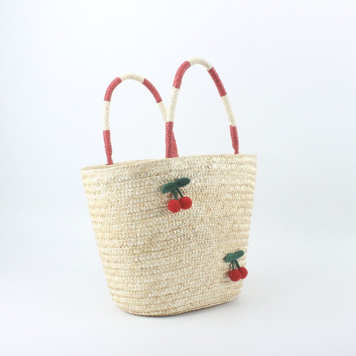 Basket bag with handcrafted fruit motifs Stornfield