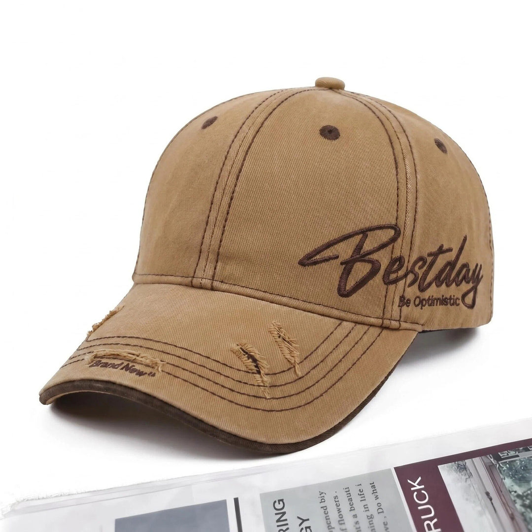Men's Distressed Casual Cotton Baseball Cap Stornfield