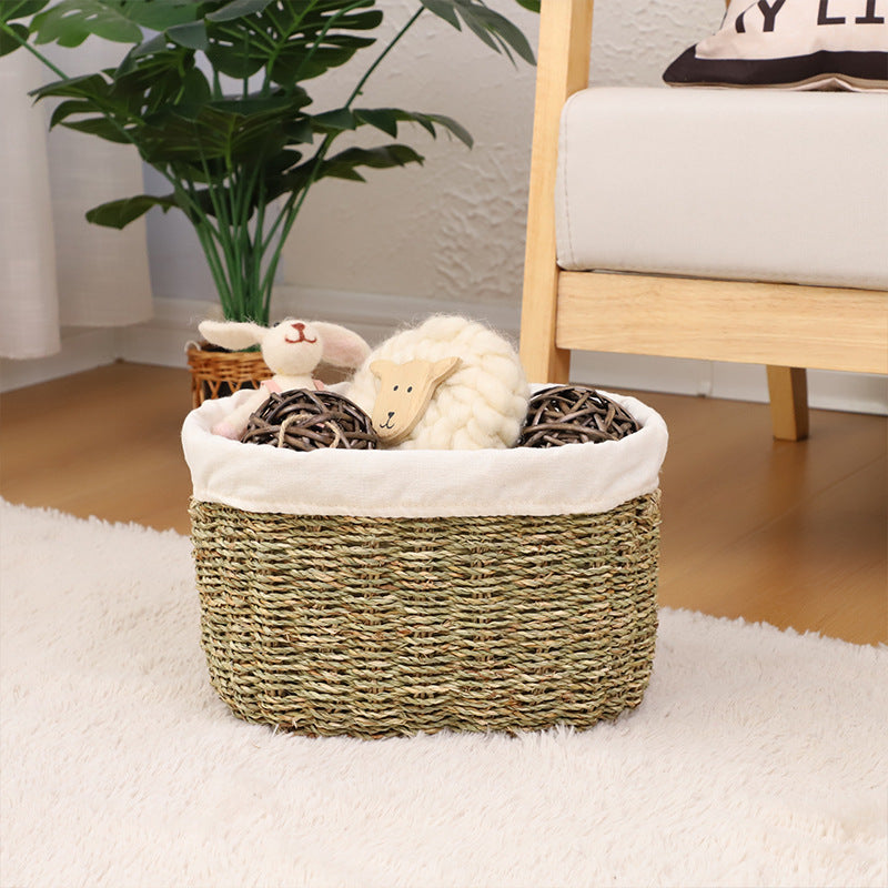 Handwoven Seagrass Storage Basket Stornfield