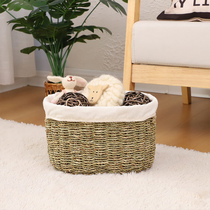 Handwoven Seagrass Storage Basket Stornfield