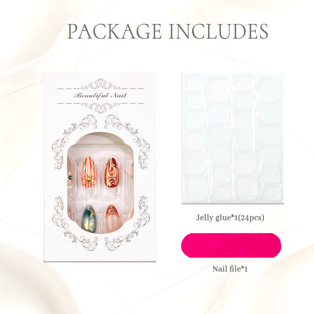 Creative Themed Press-On Nail Set