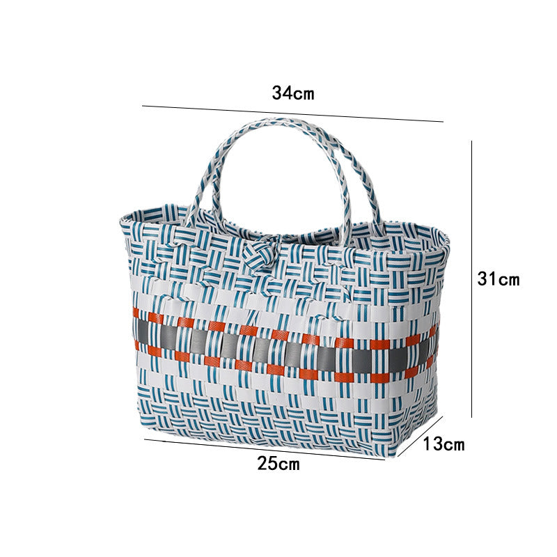 Large Capacity Woven Shopping Tote Stornfield