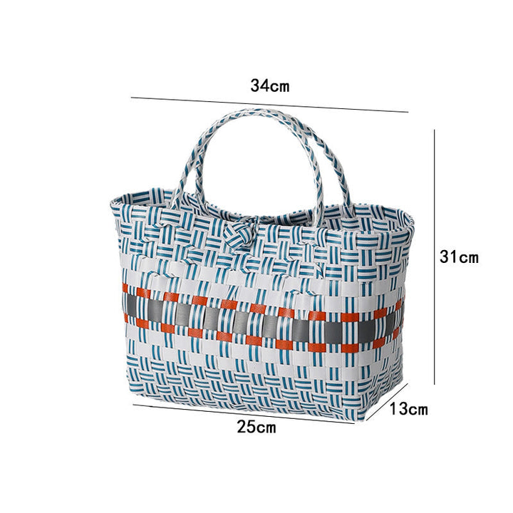 Large Capacity Woven Shopping Tote Stornfield