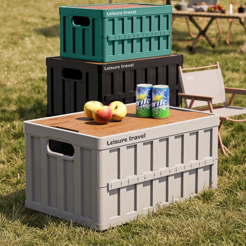 Unisex practical storage box with wooden lid Stornfield