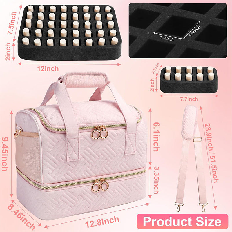 Multifunctional Cosmetic Organizer Bag with Removable Compartments Stornfield