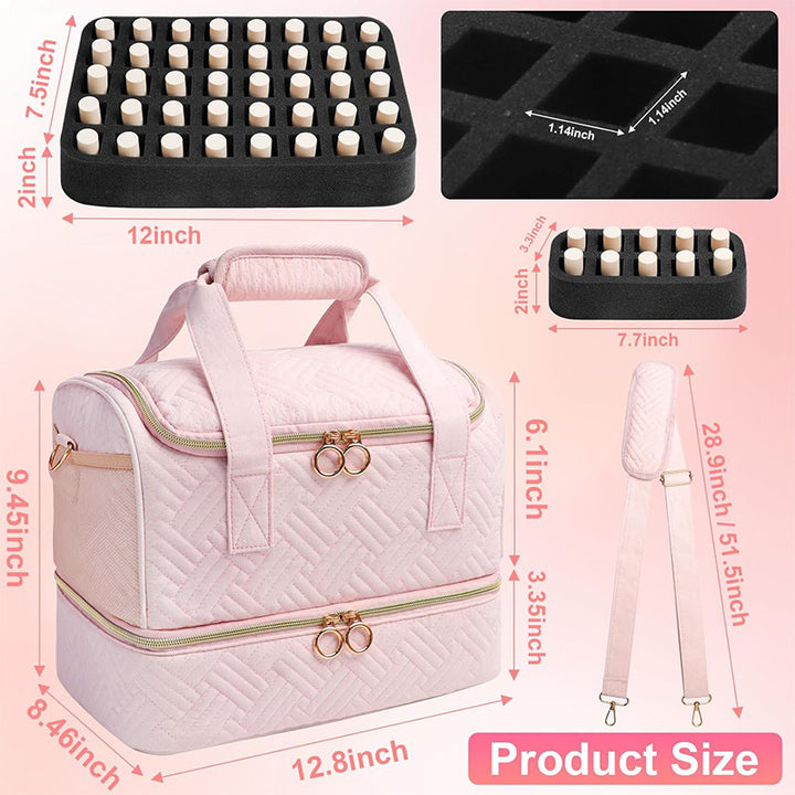 Multifunctional Cosmetic Organizer Bag with Removable Compartments Stornfield